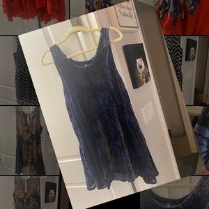 Free people velvet lace swing dress! Medium